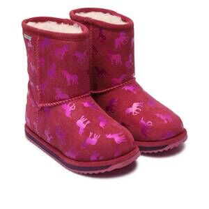 NEW EMU AUSTRALIA women's rainbow unicorn brumby boots in deep pink